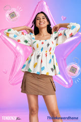 Tendenza Teen Happy Bloom Top