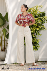 Akasi High Waist Linen Pant