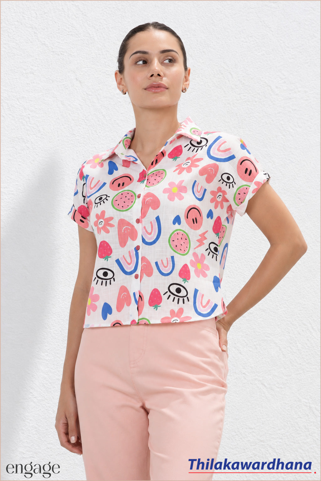 Engage Doodle Printed Shirt