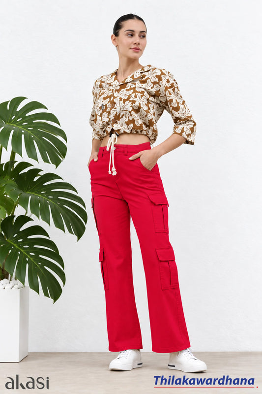 Akasi High Waist Cargo Pant