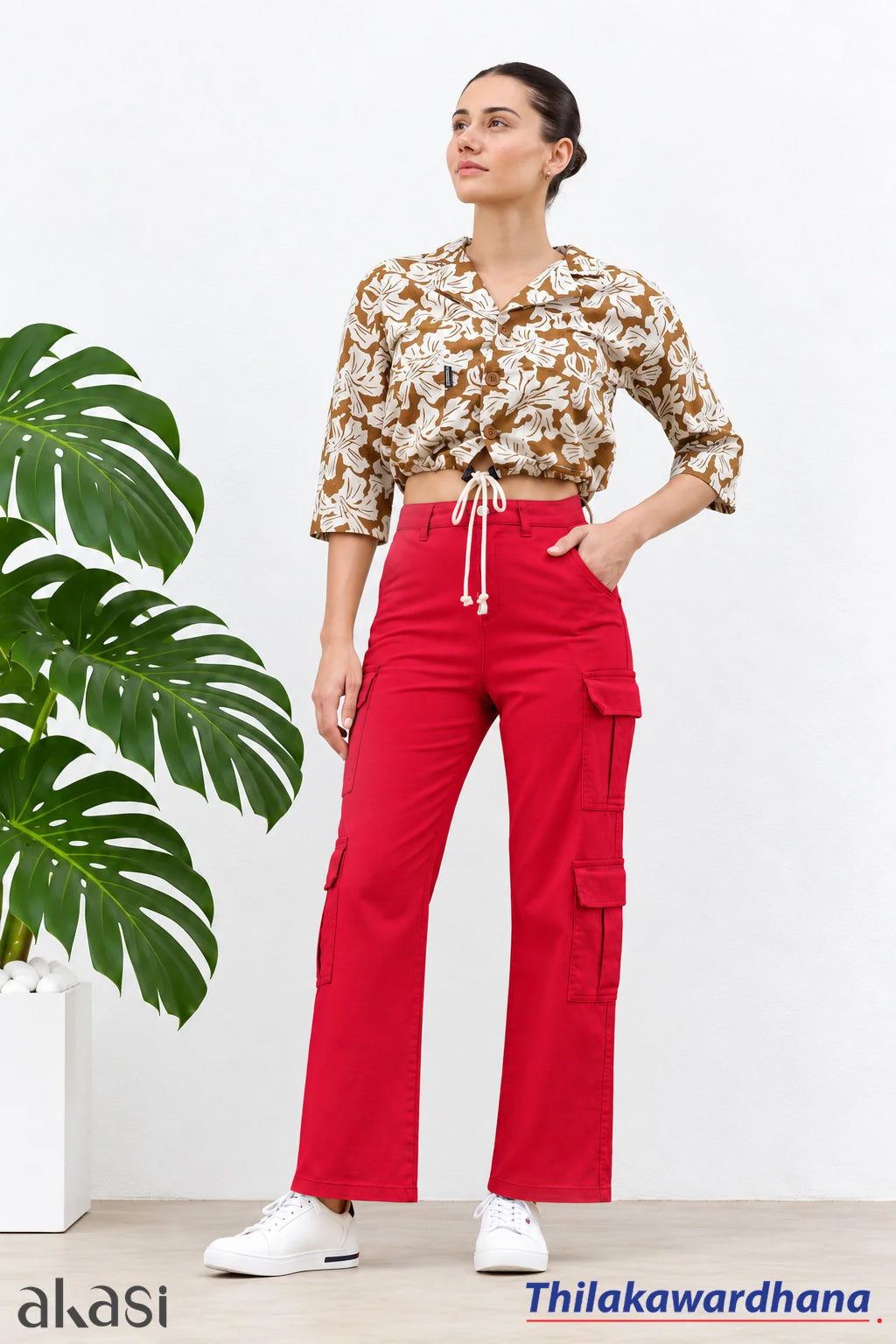 Akasi High Waist Cargo Pant