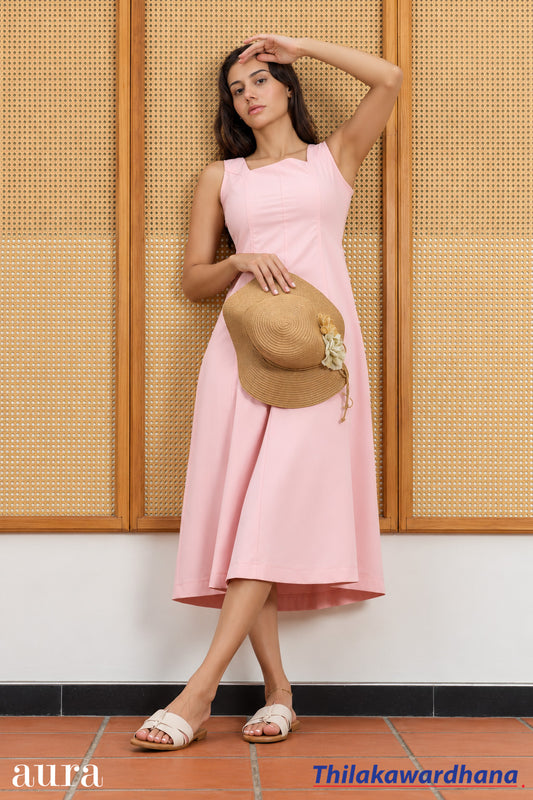 Aura Panelled Midi Dress