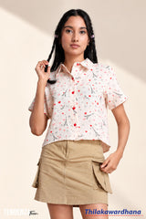 Tendenza Teen Paris Doodle Top