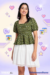 Tendenza Teen Petel Breeze Peplum Top