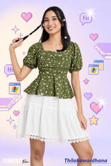 Tendenza Teen Petel Breeze Peplum Top