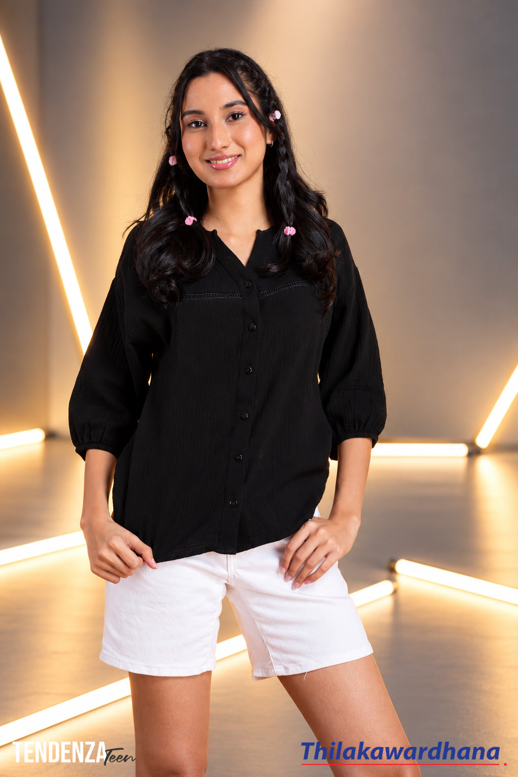 Tendenza Teen Luna Lace Cotton Top