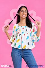 Tendenza Teen Happy Bloom Top