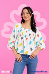 Tendenza Teen Happy Bloom Top