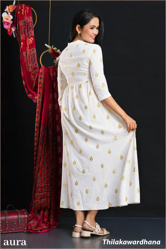 Aura Golden Grace Maxi Dress