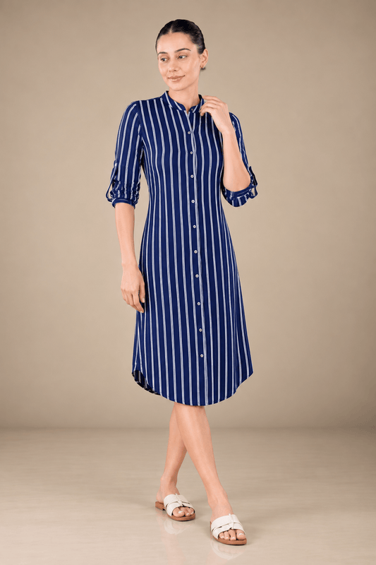 Tendenza Striped Shirt Dress