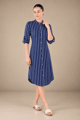 Tendenza Striped Shirt Dress