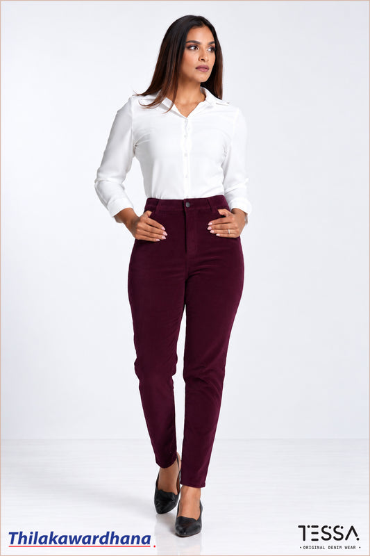 TESSA – NOVA Slim Fit Corduroy Pant