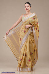 Embroidered Cotton Saree