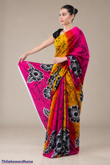 Printed Batik Saree
