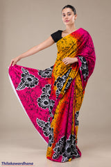 Printed Batik Saree