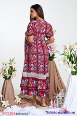 Tendenza Ruffle Hem Maternity Dress