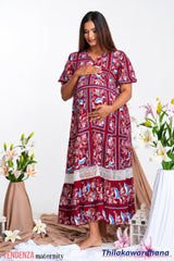 Tendenza Ruffle Hem Maternity Dress