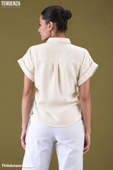 Tendenza Drawstring Casual Top