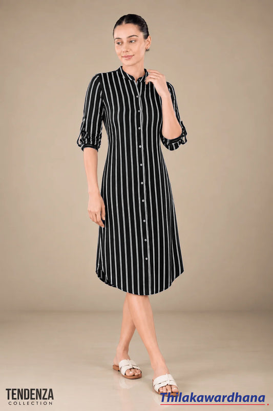 Tendenza Striped Shirt Dress