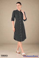 Tendenza Striped Shirt Dress