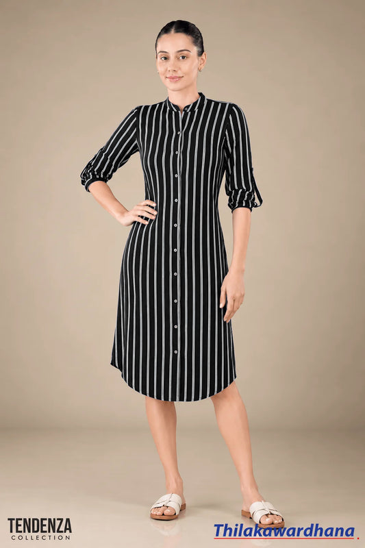 Tendenza Striped Shirt Dress