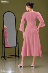 Tendenza Waist Knot Elegant Maxi Dress
