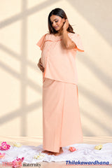Tendenza Maternity Bed Jacket With Lungi - Peach