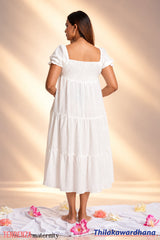 Tendenza Smocked Maternity Dress
