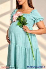 Tendenza Smocked Maternity Dress