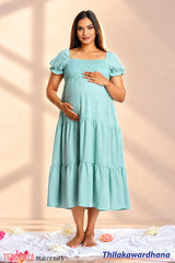 Tendenza Smocked Maternity Dress