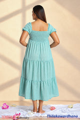 Tendenza Smocked Maternity Dress