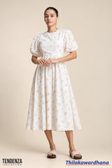 Tendenza Back Tie Brode Cutlone Elegant Dress