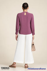 Tendenza Bishop Sleeve Workwear Top