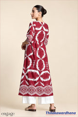 Engage Printed Kurtha Top
