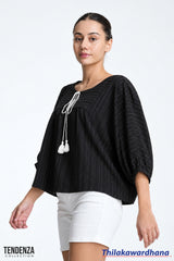 Tendenza Textured Oversized Tussle Top