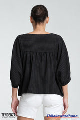 Tendenza Textured Oversized Tussle Top