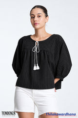 Tendenza Textured Oversized Tussle Top