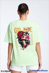 Clique Comfy Oversized Printed T Shirt
