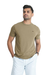 Moose Comfort Fit Crew Neck T Shirt - Moss Green