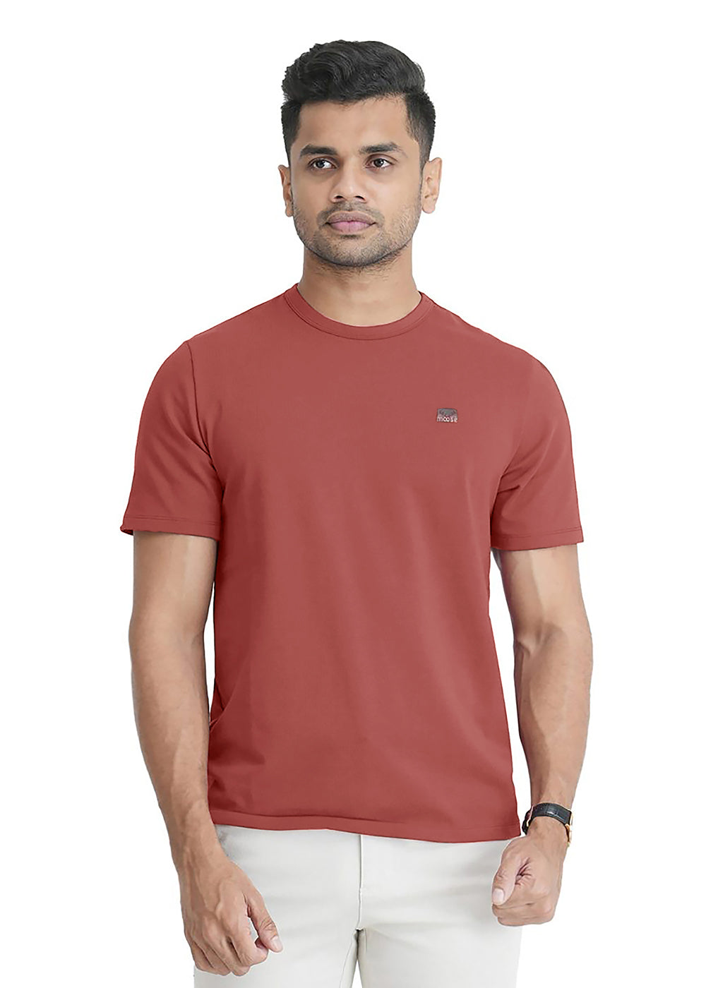 Moose Comfort Fit Crew Neck T Shirt - Canyan Rose