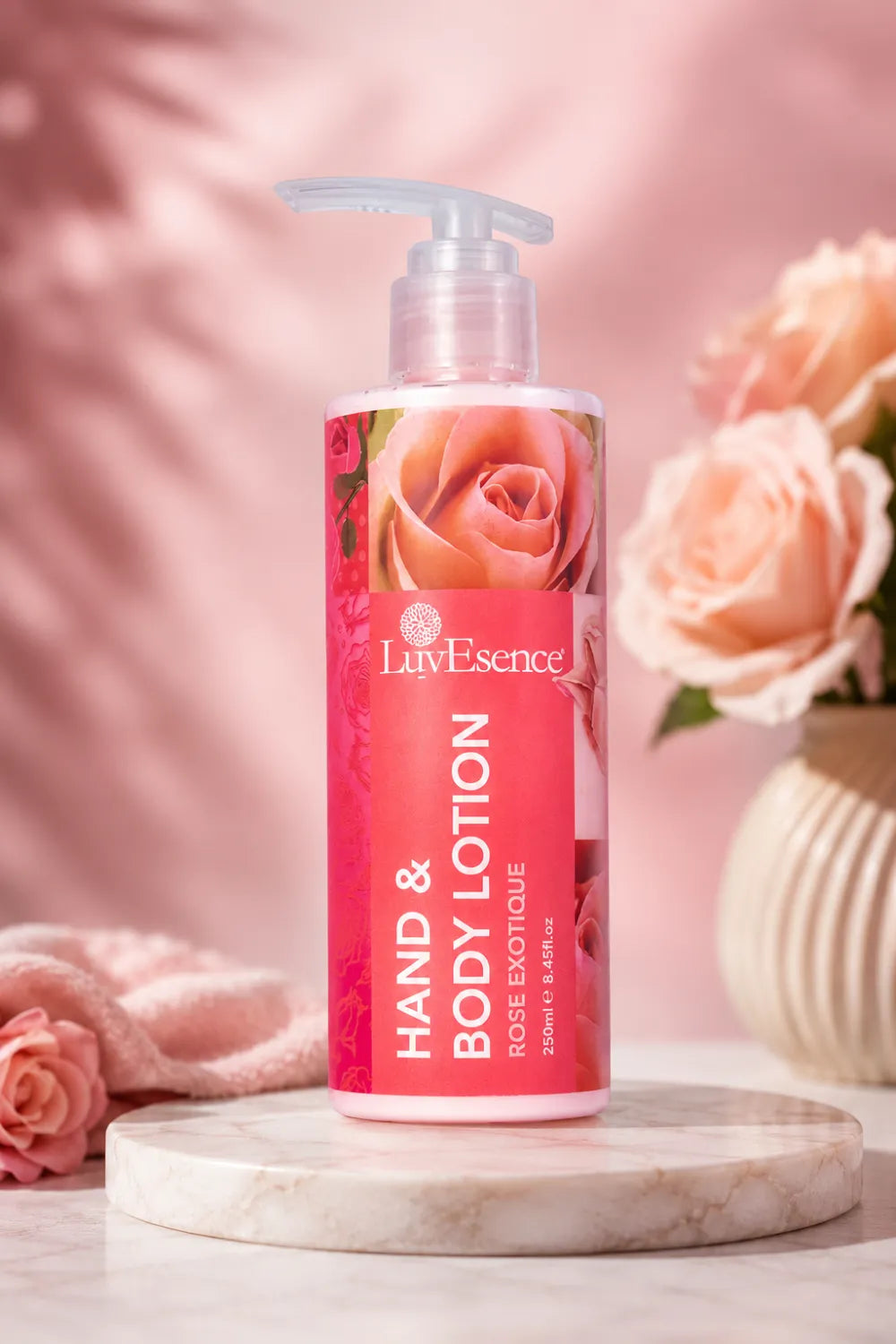 LuvEsence Rose Exotique Hand & Body Lotion - 250ml