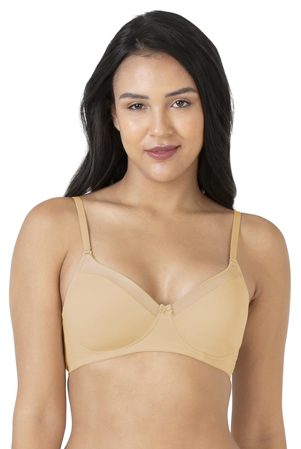 Buy Floret Women's Cotton Padded Wire Free T-Shirt, Molded, Seamless Bra  (3010Nude38_Beige, Nude_38B) at
