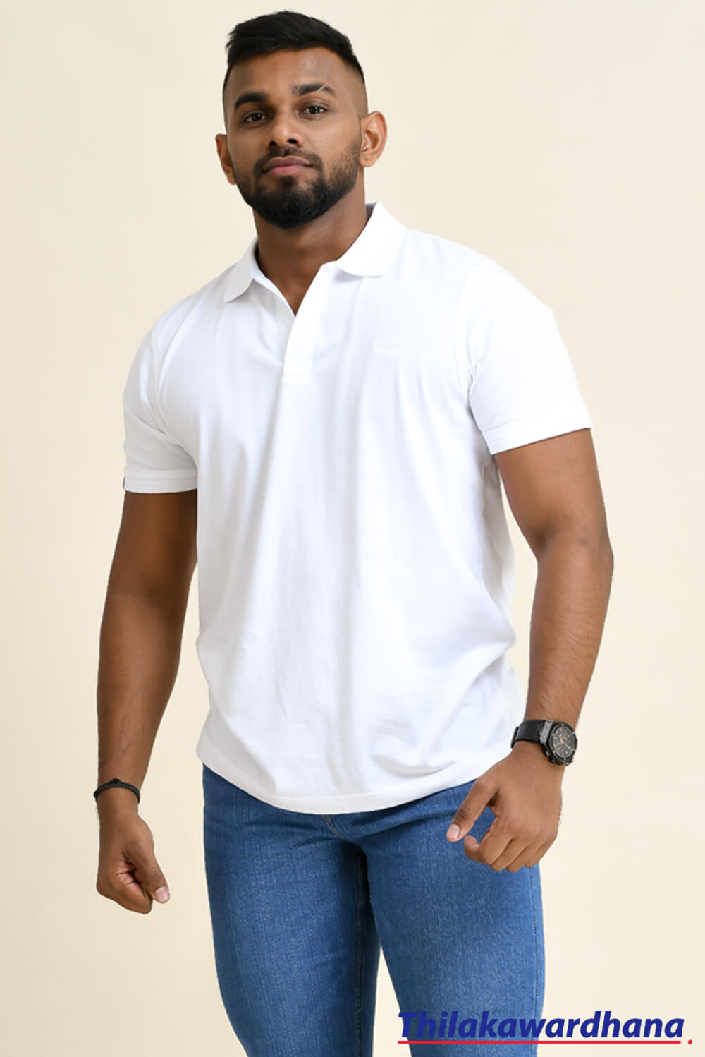 Men’s Collared Slim Fit T Shirt - Thilakawardhana