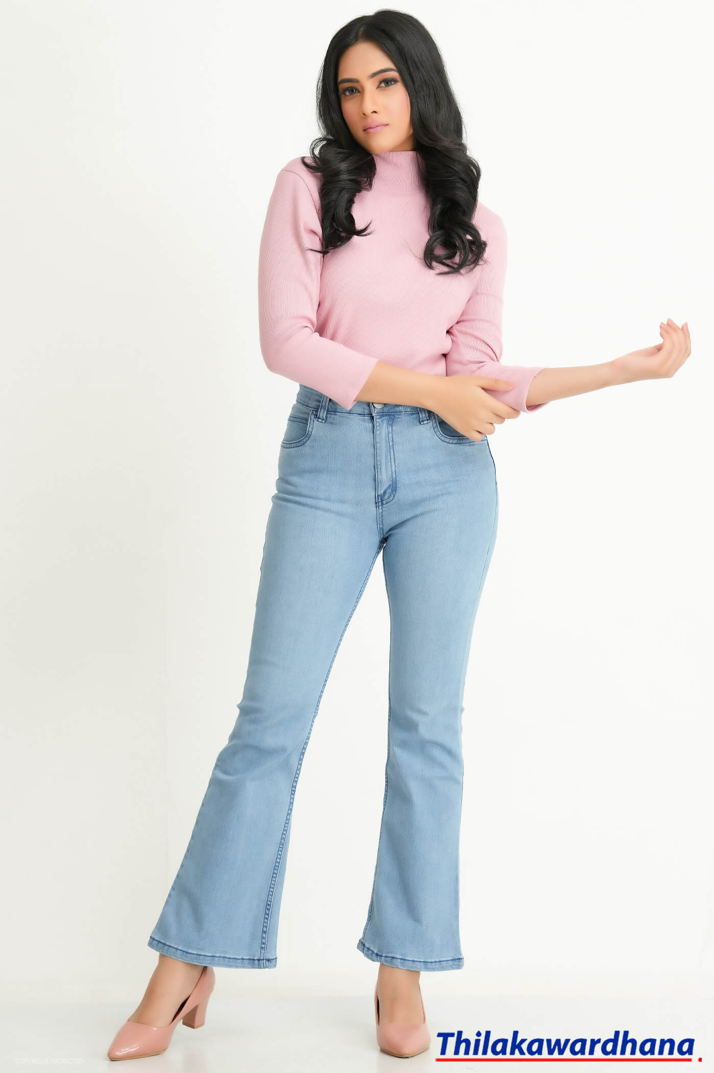 Buy Pantete Womens High Waisted Bell Bottom Jeans Denim High Rise Flare  Jean Pants with Wide Leg and Belt at Amazon.in