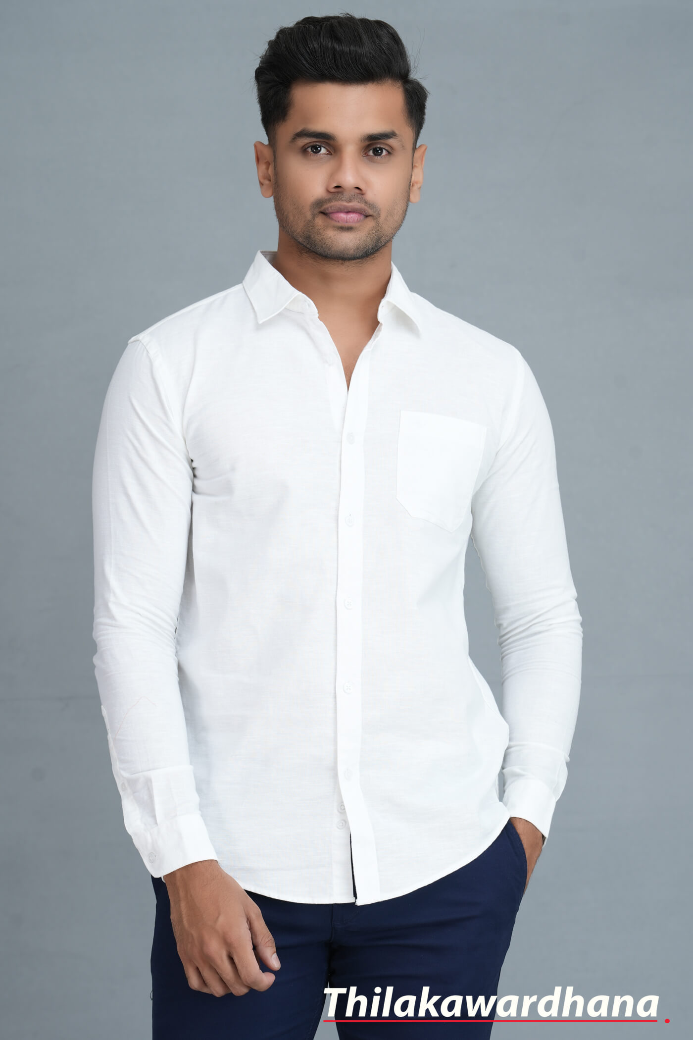 iQ2 Long Sleeve Linen Shirt – Thilakawardhana