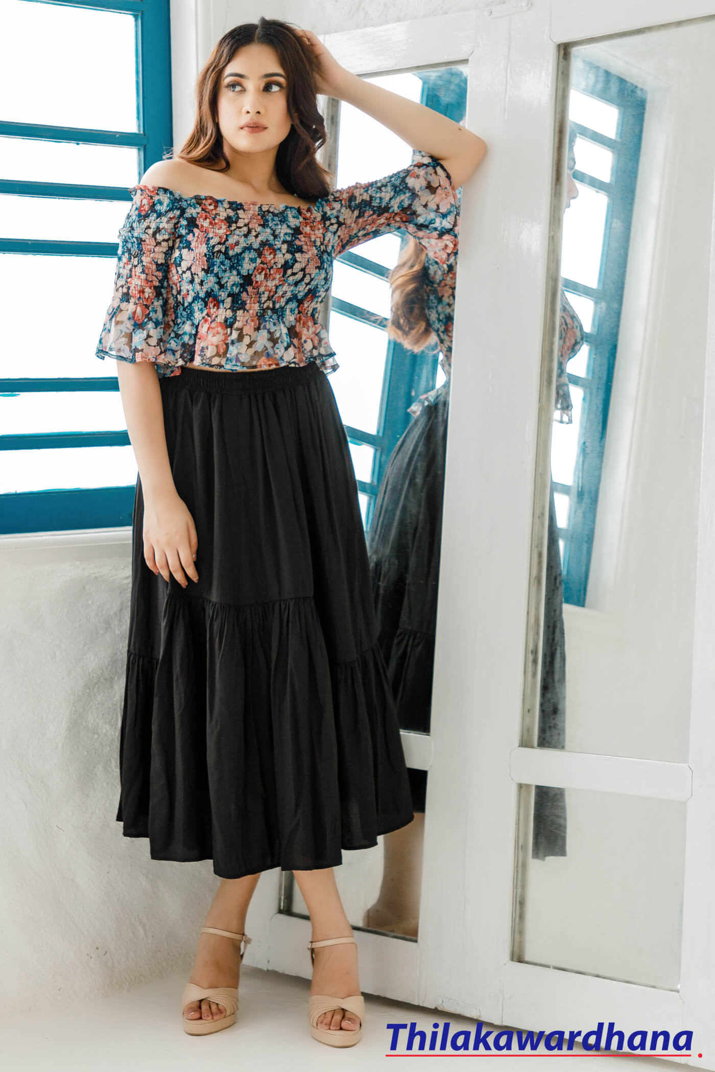 Layered Midi Skirt – Thilakawardhana