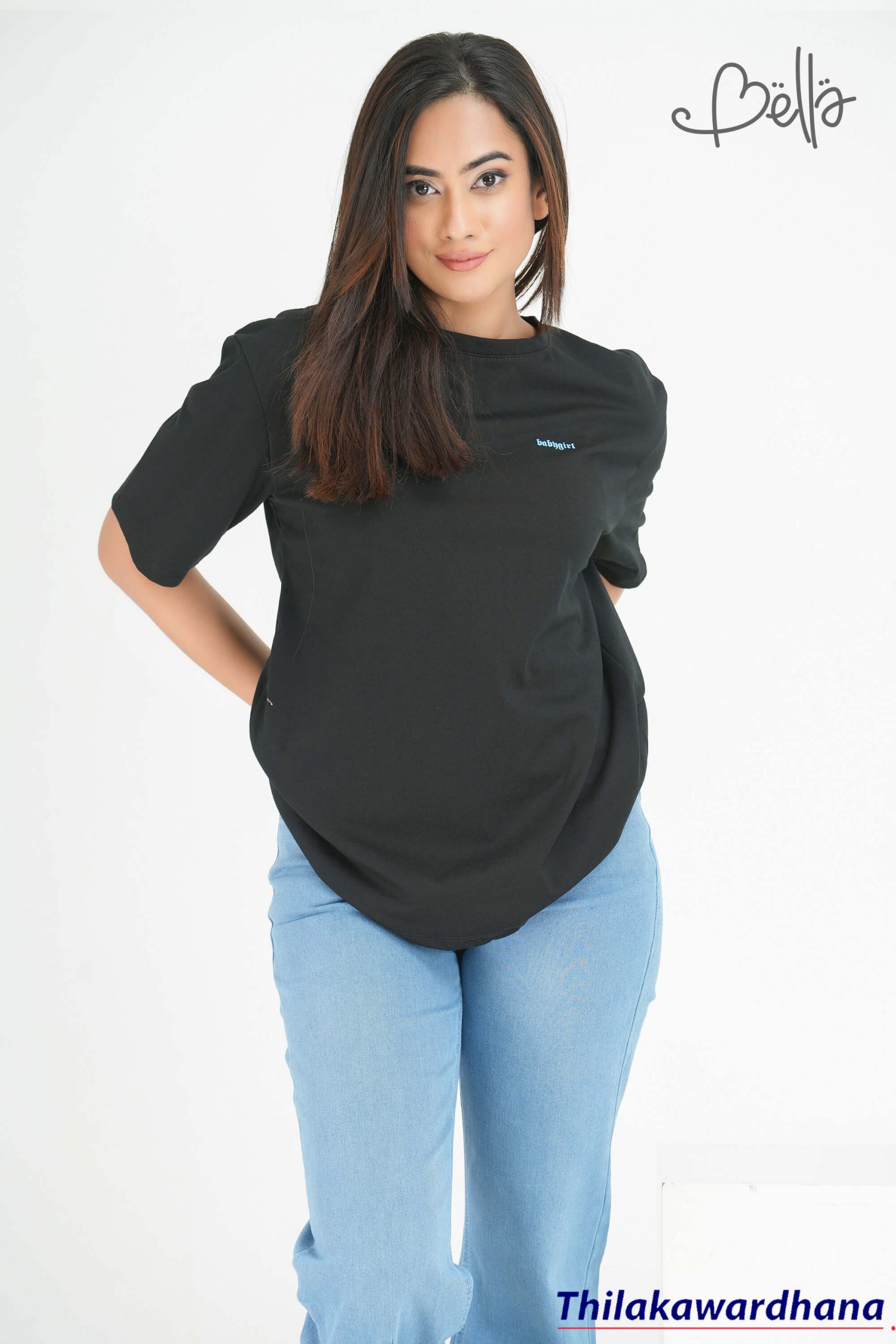 Bella Printed Oversized T Shirt – Thilakawardhana